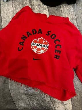 Nike Red Canada Soccer Hooded Sweatshirt